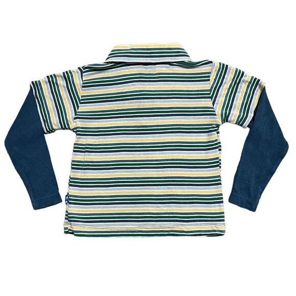 Kickee Pants 18-24m Bamboo Striped Layered Polo Shirt - Picture 5 of 5